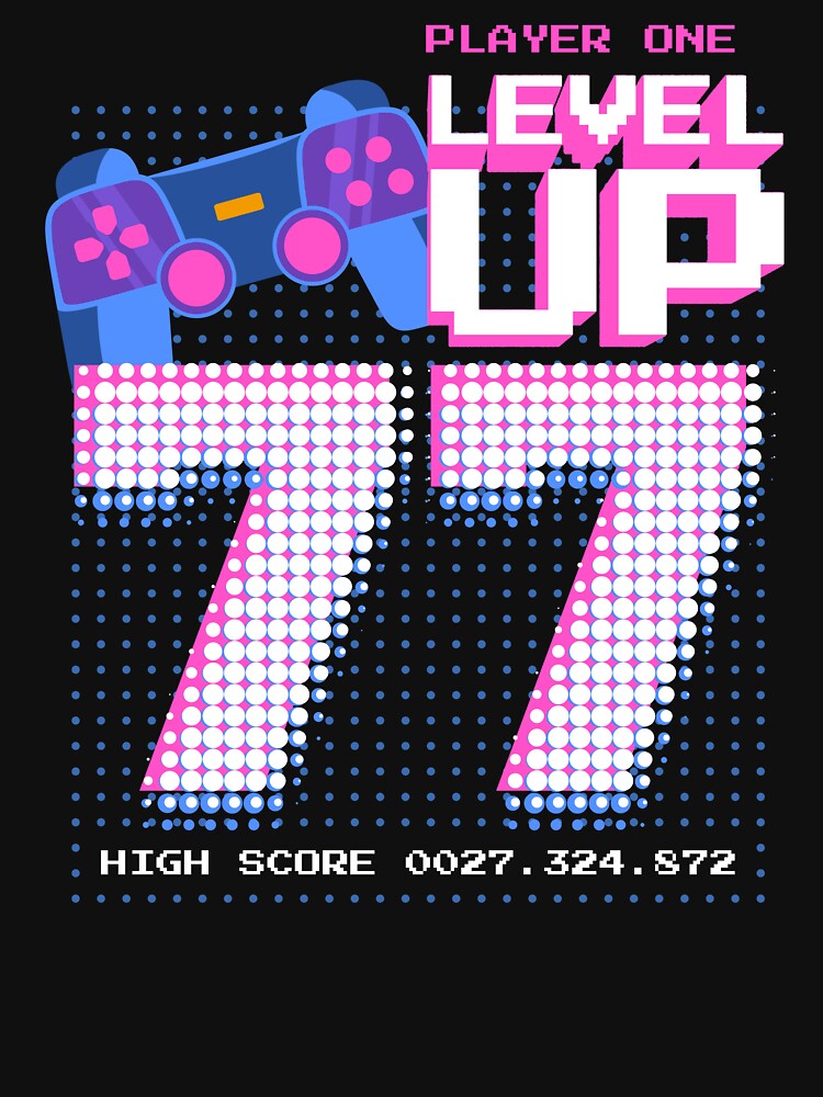 Player One Level Up 77 by patternprint1