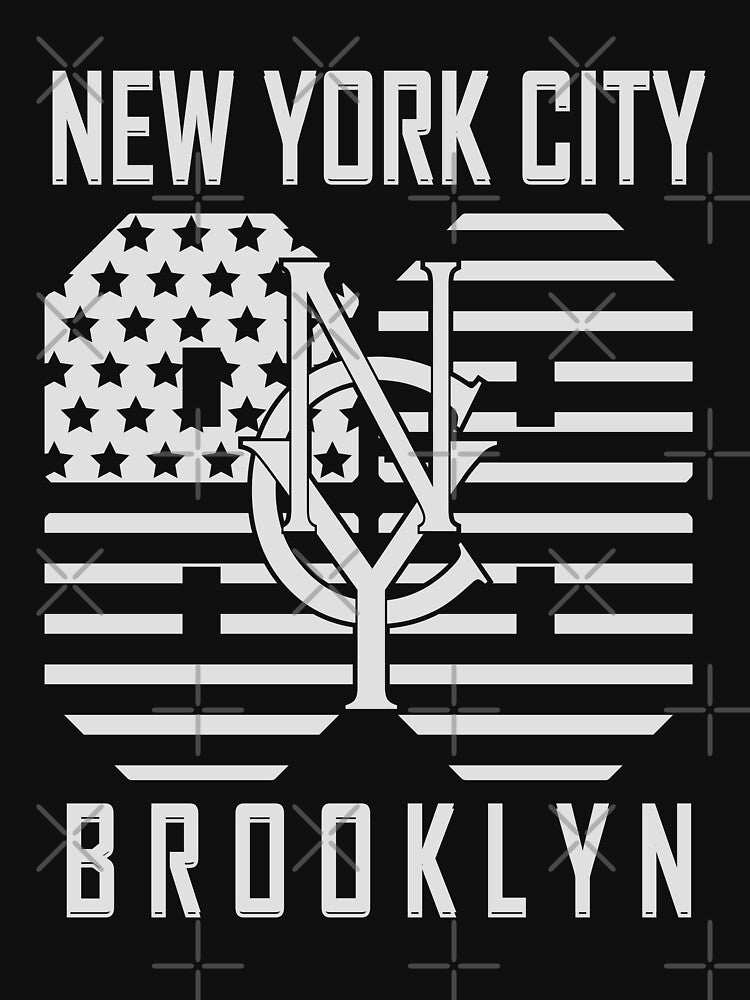 New York City Brooklyn: USA Flag Stars and Stripes by Krasnovaovaova