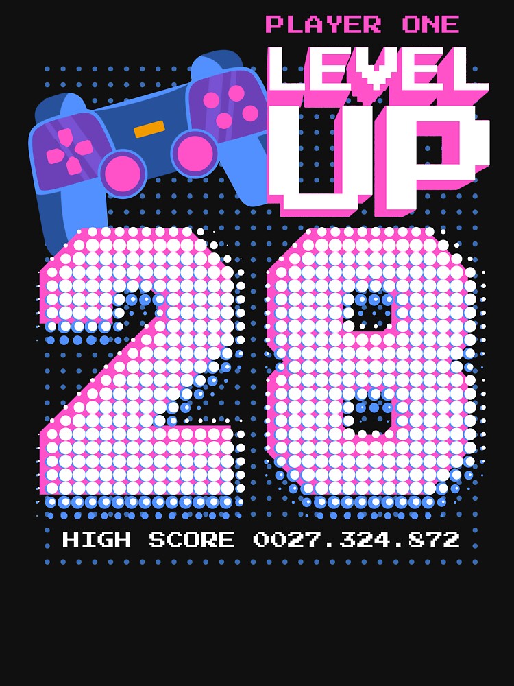 Player One Level Up 28 by patternprint1