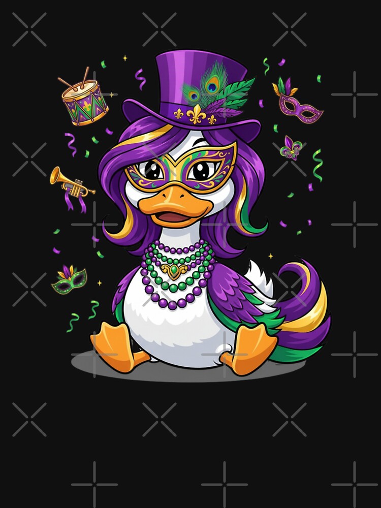 Mardi Gras Duck Festive Celebration by CORJIDOG-ART