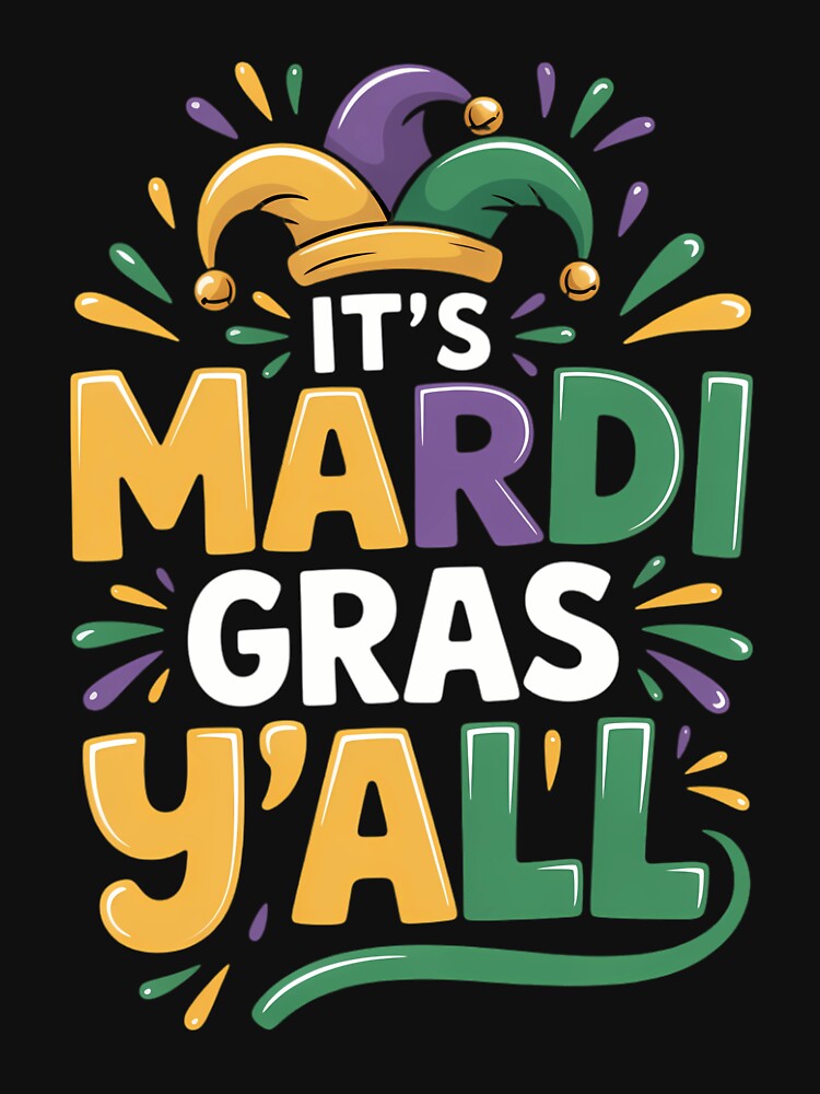 Its Mardi Gras Yall Mardi Gras Party Mask by TikCore