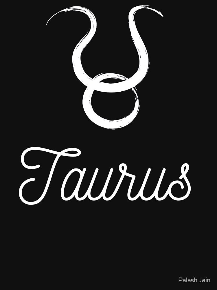 Minimalist Taurus Zodiac Symbol by Palash Jain