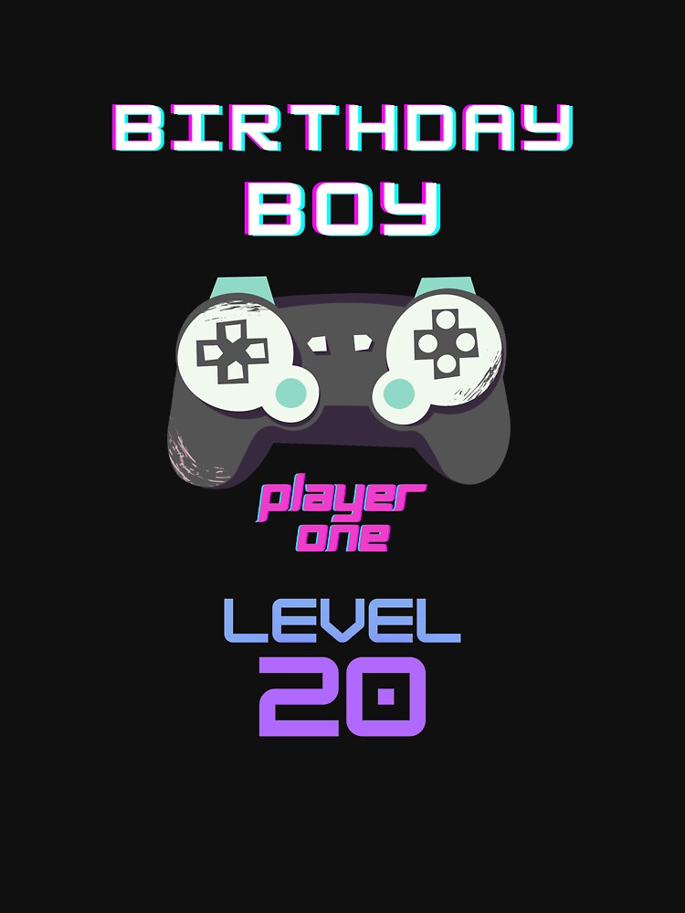 BIRTHDAY BOY LEVEL 20 by 30-Merch