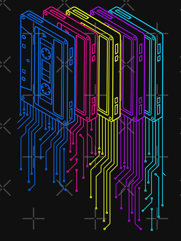 Retro cassette tape by clingcling