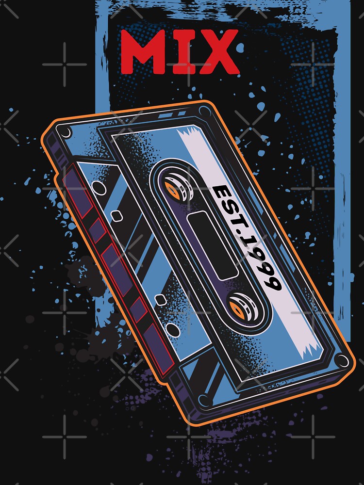 Retro cassette tape for music mix vintage audio by Faissal Thomass