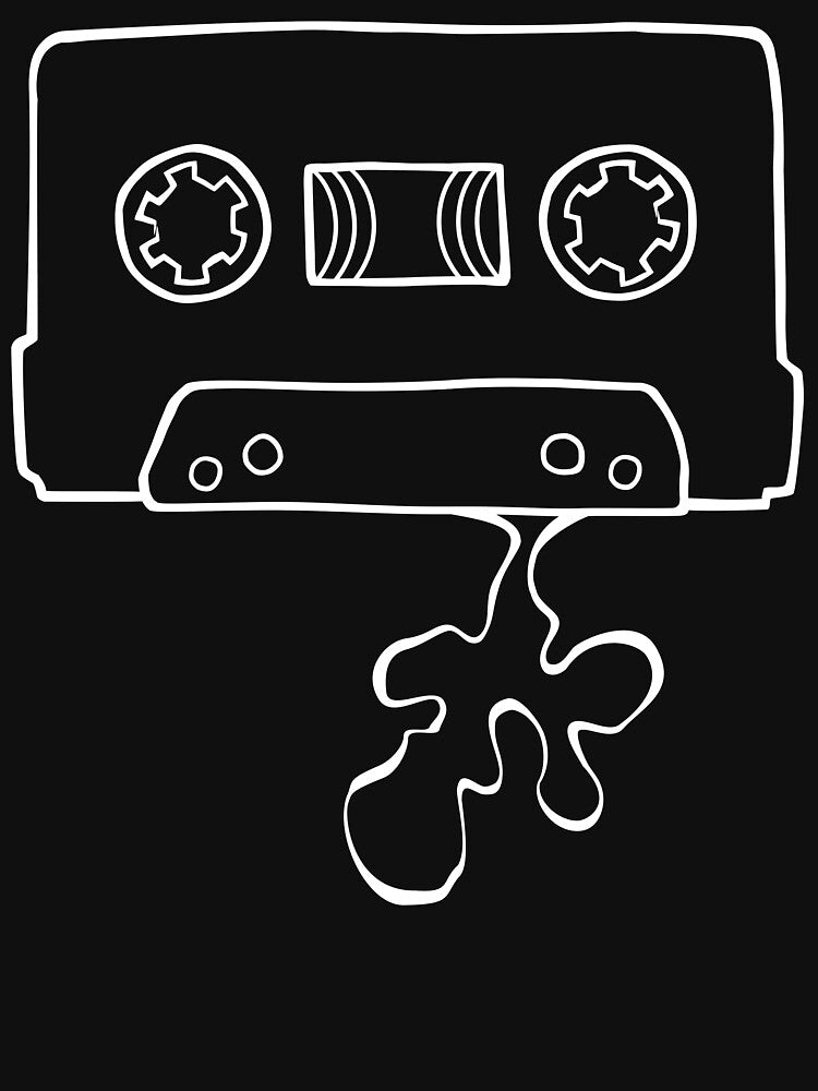 Simple Minimalistic Jammed Cassette Tape by tapeisdamessage