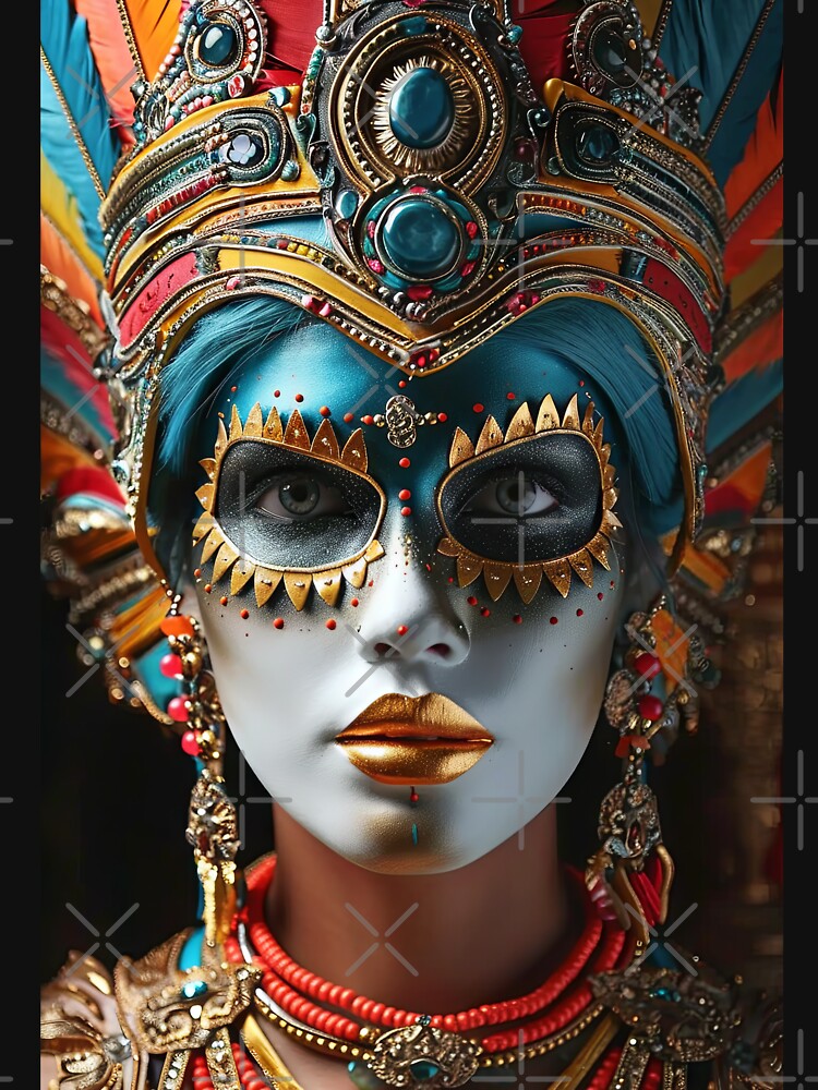 Lizzie in Mardi Gras Mask by OccultDreams