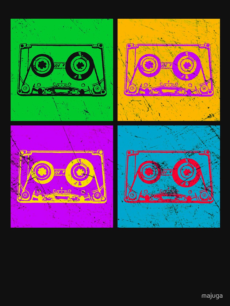 Cassette Tape 80s and 90s Vintage Retro Music Mixtape by majuga