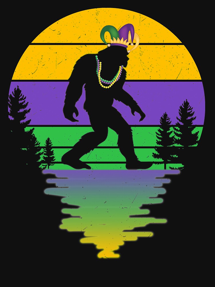 Vintage Bigfoot Lover Costume Happy Mardi Gras by LeighannIs