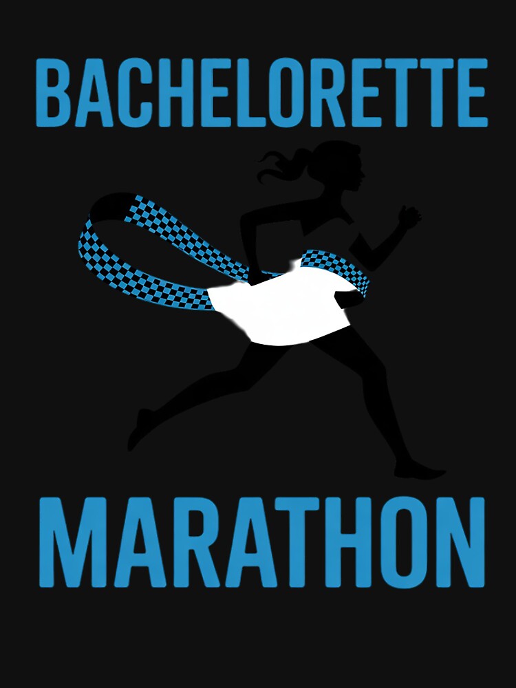 Bachelorette Marathon Running Bride Bridal Party Graphic by PeteHomenick
