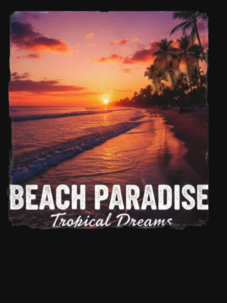 Beach Paradise | Tropical Dreams"Retro Sunset Beach Vibe by ZyVoAli