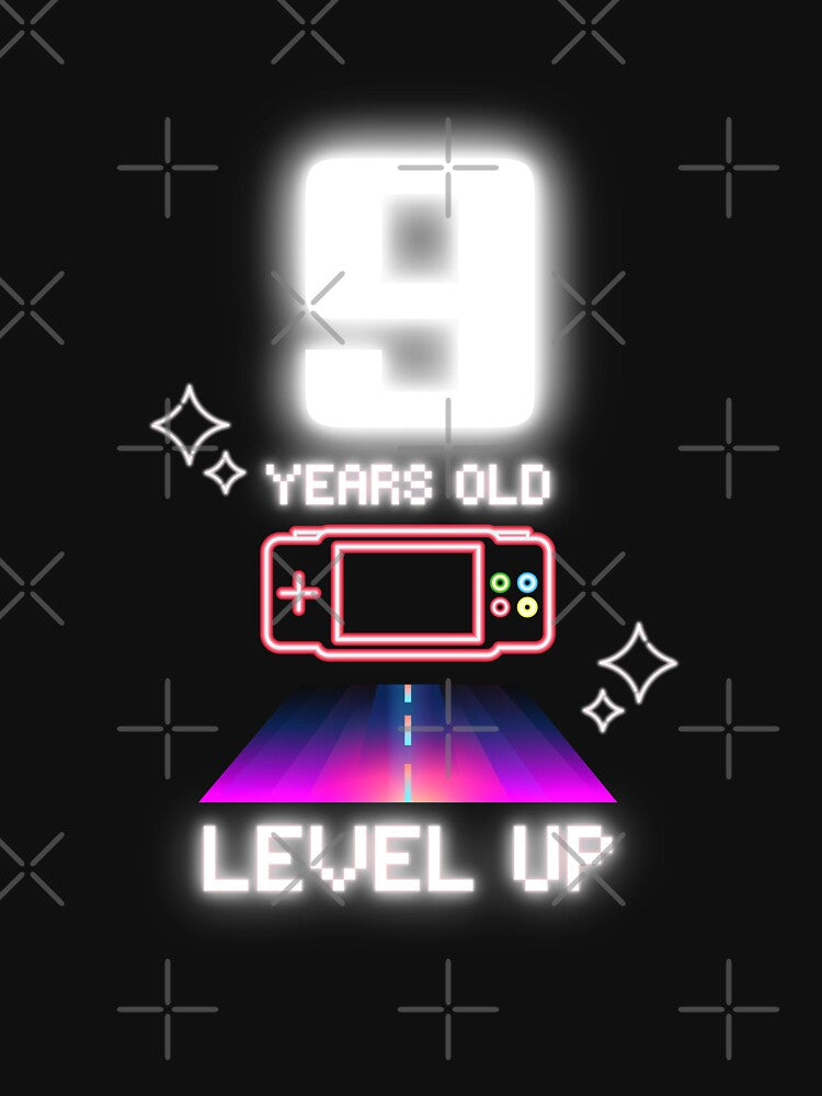 Level 9 Unlocked - You Are Level Up Funny Gamer 9th Birthday Gifts for Game Lover by kongju