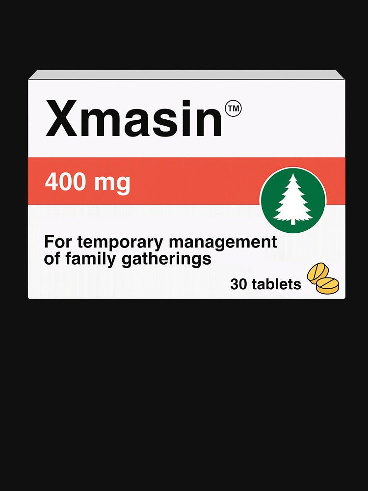 XMASIN Funny Christmas Medicine Box | Holiday Humor Gift by pharmafeels