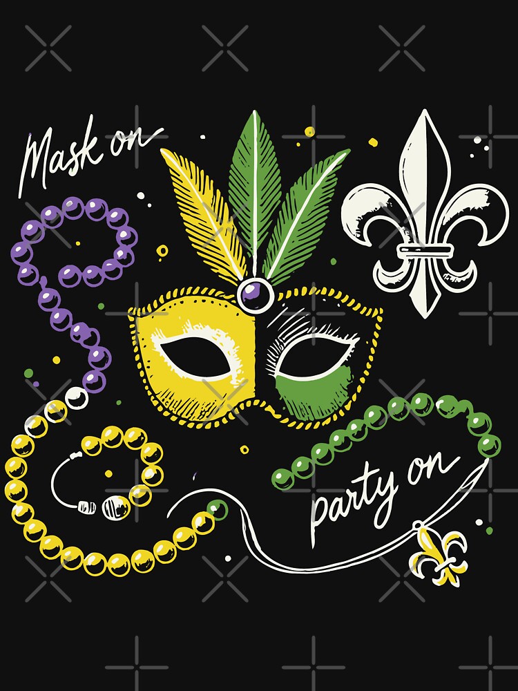 Mardi Gras Mask On Party On Celebration by LuminOrb