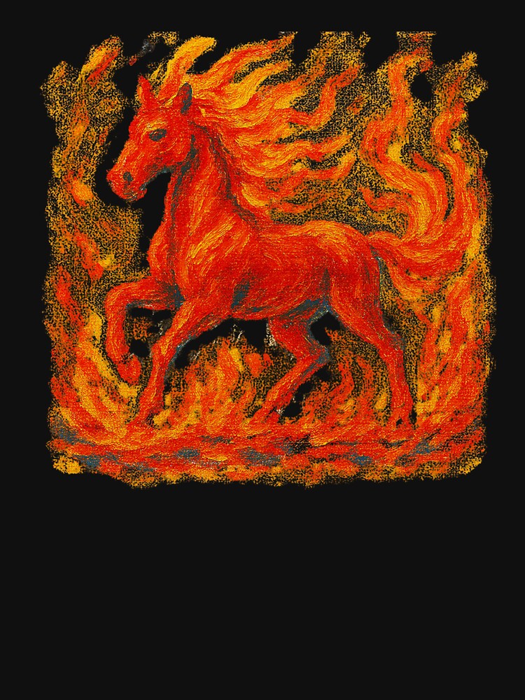 Fire Horse. The Year of the Fire Horse.Finger Paint. by Mosogoloso