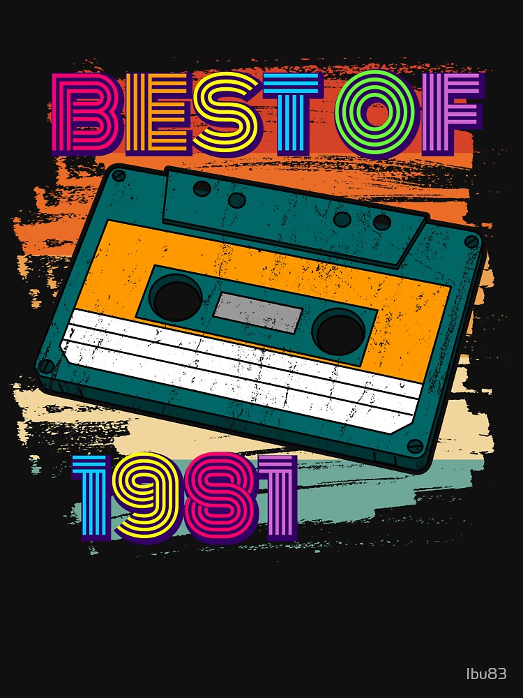 best of 1981 Retro Cassette Tape 41st Birthday by Ibu83