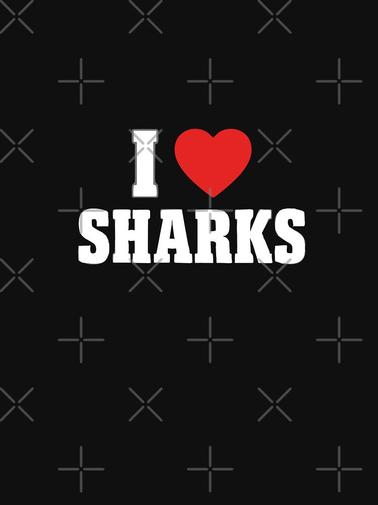 I Love Sharks Marine Life Ocean Animal Lover by SofiBlair