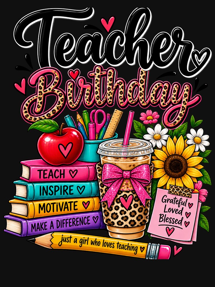 Teacher Birthday Shirt –Teacher Life Birthday Gift by bagavons