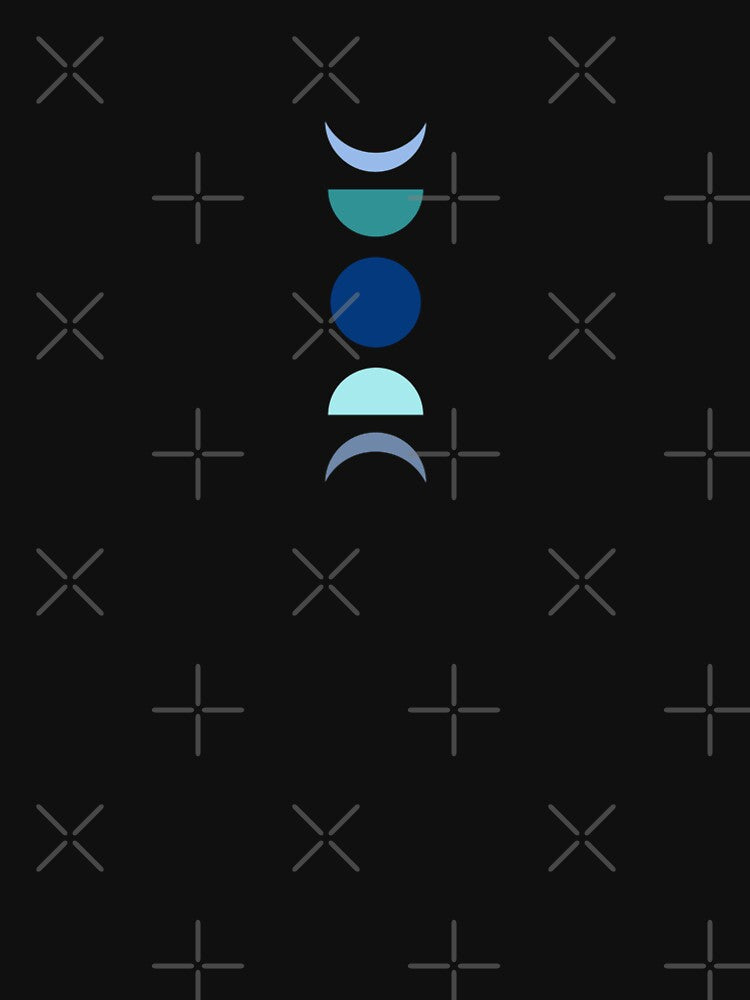 Minimal blue moon phases design by LDLove