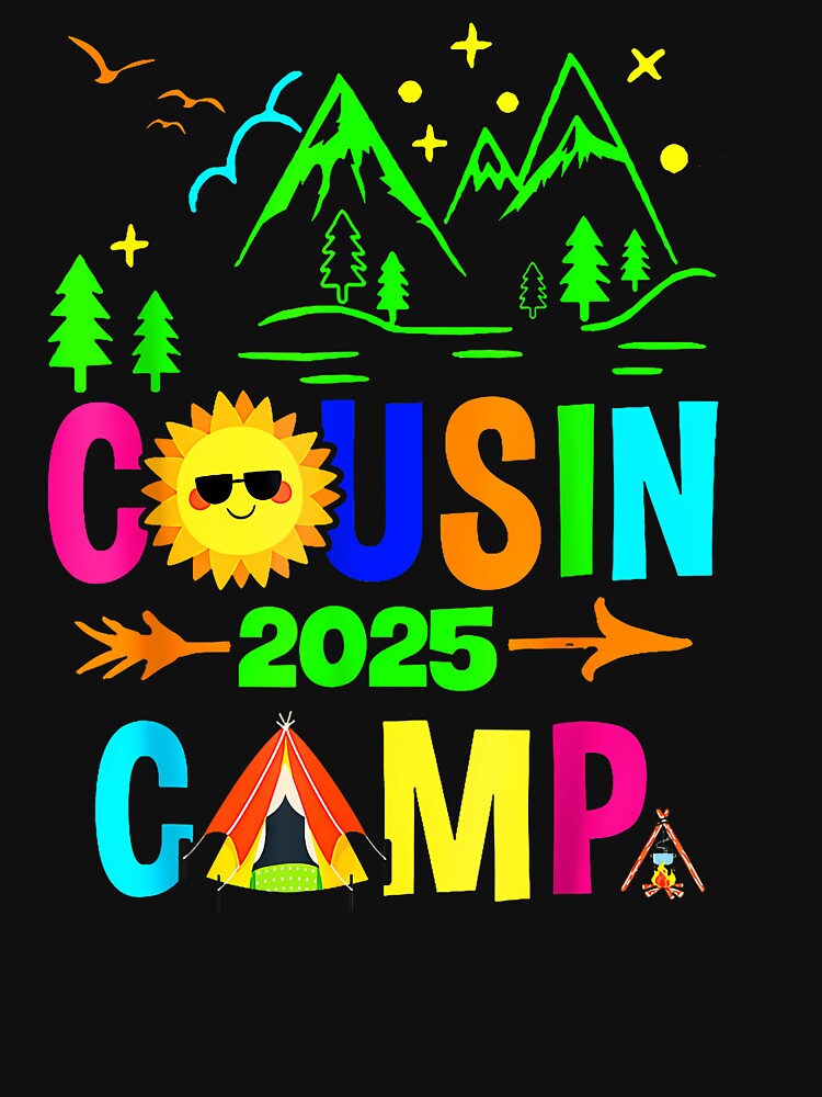 Family Camping Summer Vacation Crew Cousin Crew Camp 2025 by cawtoon