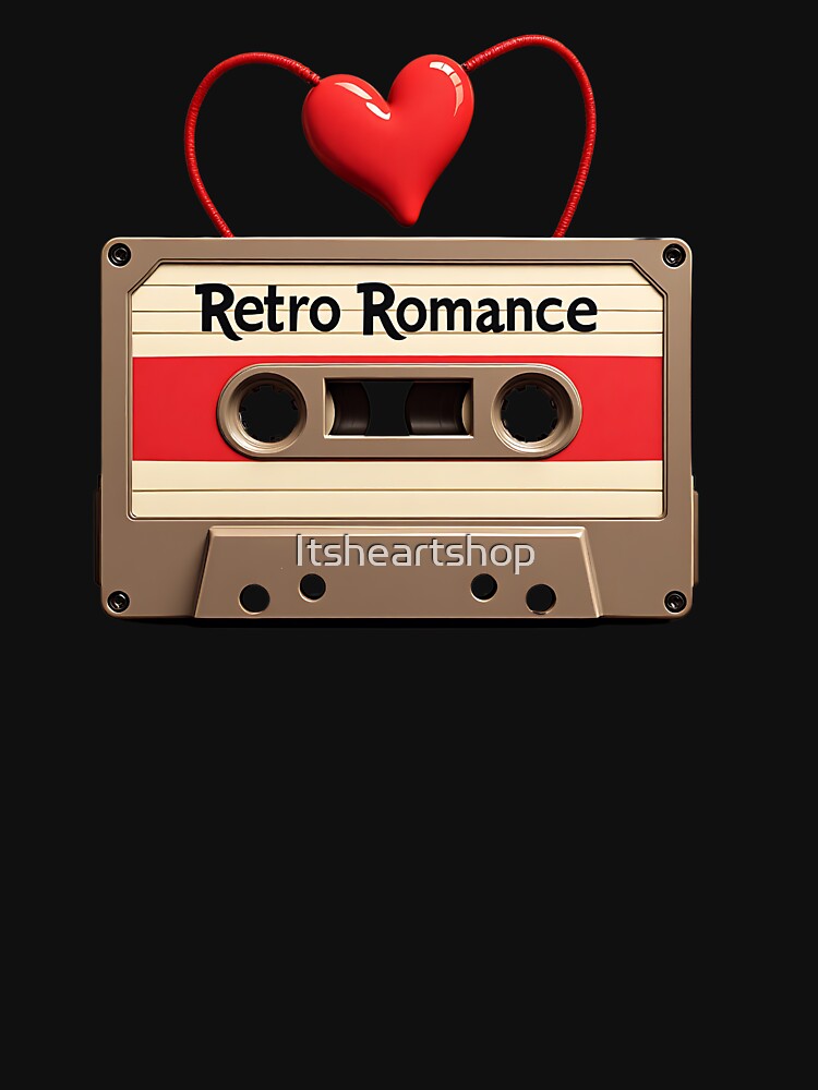Retro Romance Mixtape – Vintage Cassette with Heart by Itsheartshop