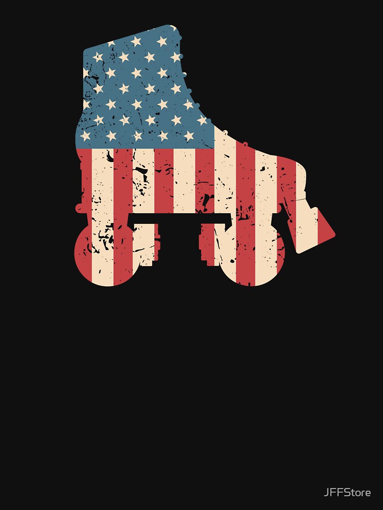 Roller Skating USA American Flag | Roller Disco 70s by JFFStore