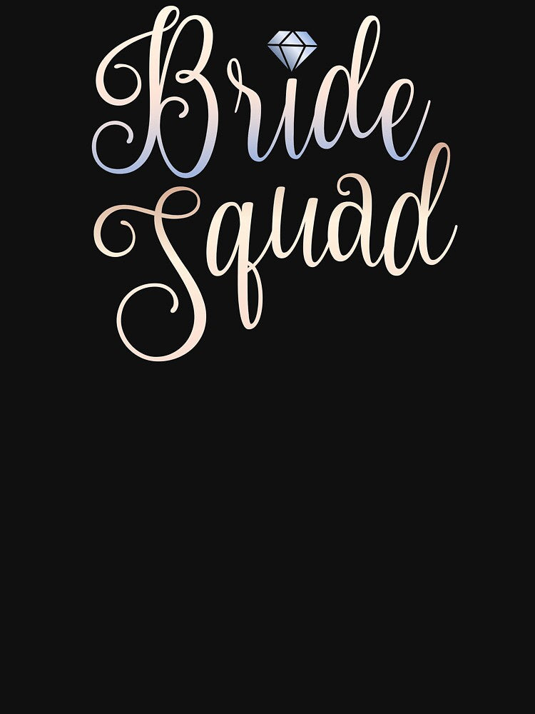 Bachelorette Bride Squad Team Tribe Wedding Bridal Art by Hanna Kovalchuk