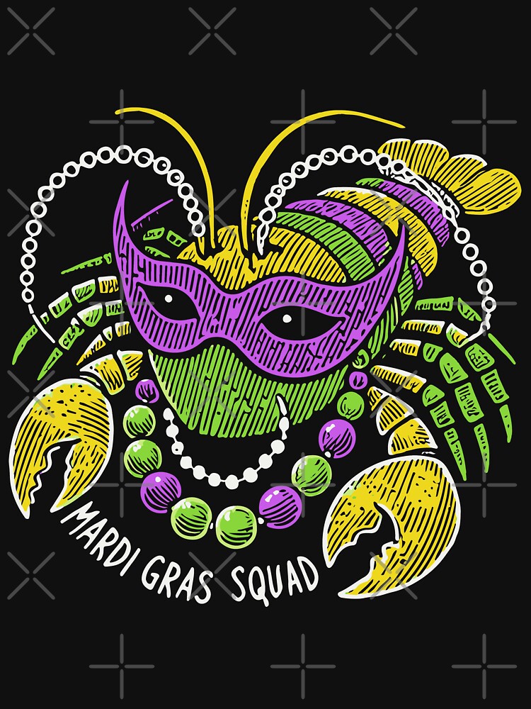 Mardi Gras Squad Colorful Mask Beads by LuminOrb