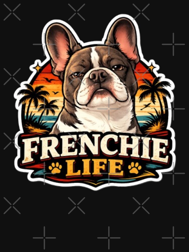 French Bulldog Owners Club – Frenchie Life Summer Beach Sunset Dog Lover Design by Frenchie Fever