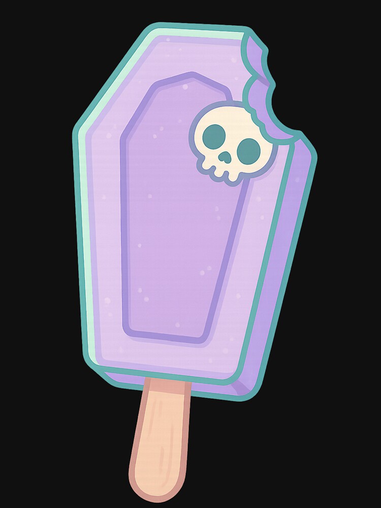 Cute Coffin with Skull – Pastel Goth Spooky Aesthetic by Mouraludia