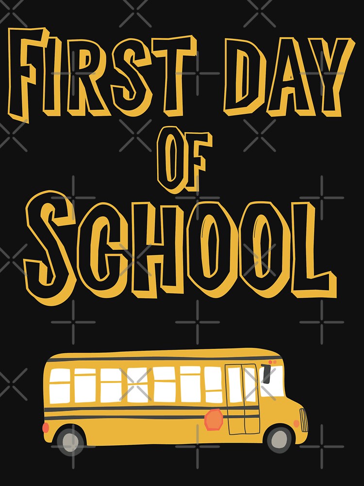 First Day of School Photo Op Shirt - Yellow School Bus by sableandshadow
