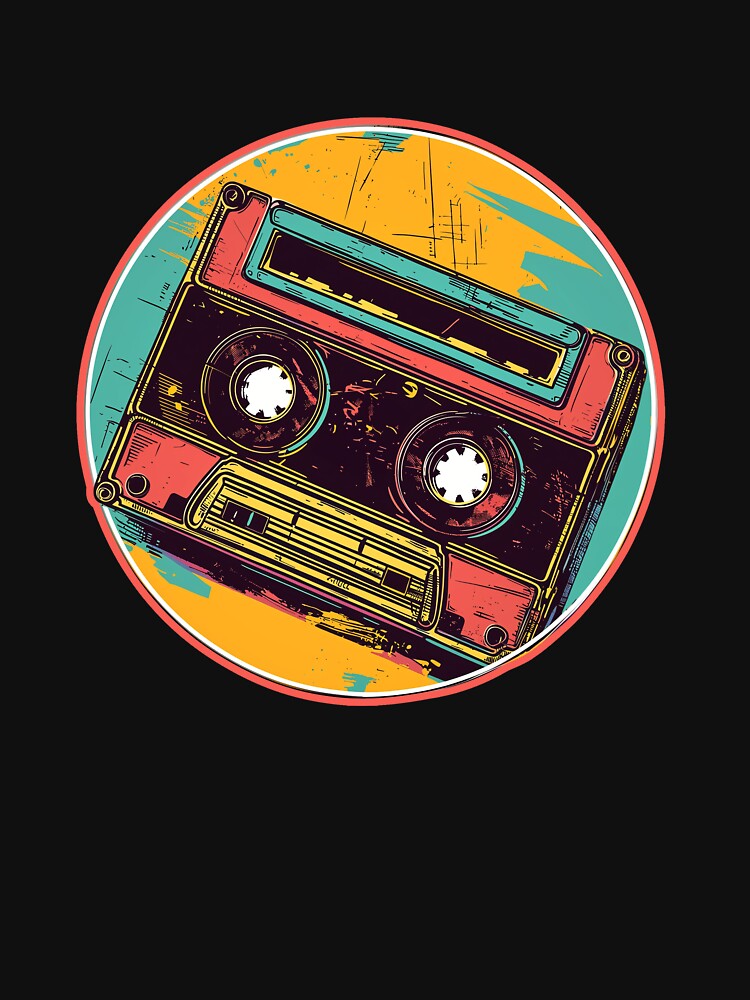 Retro inspired Cassette Tape illustration art by BLACKJAZ