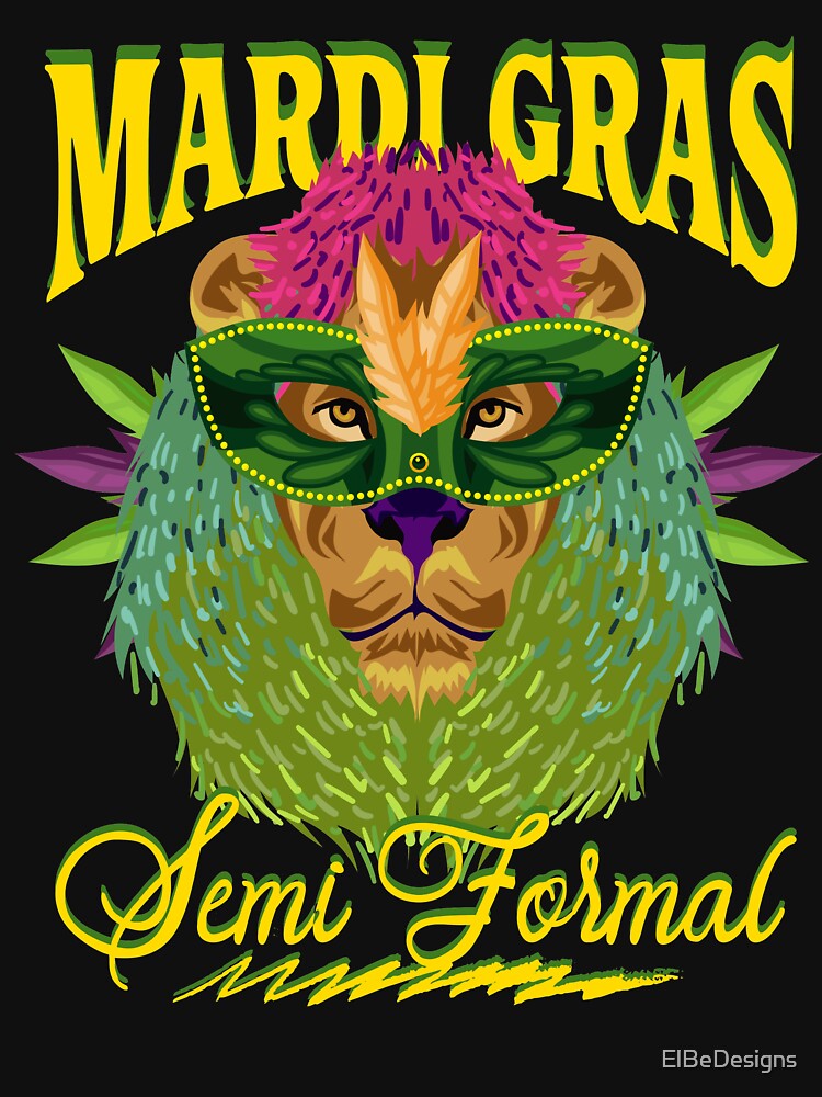 Mardi Grass Carnival lion by ElBeDesigns