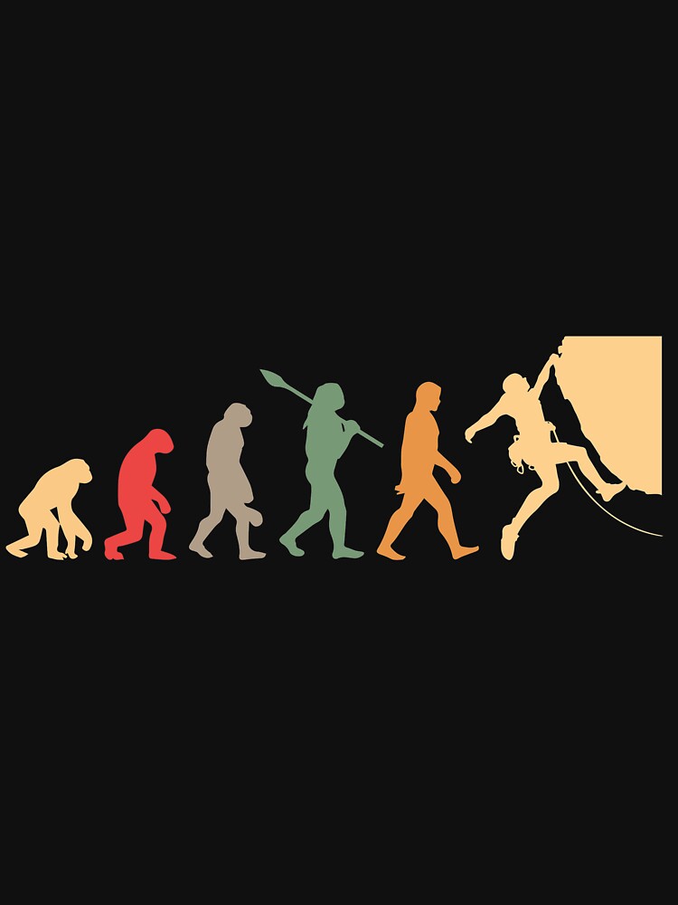 Climbing evolution vintage by jentochicken