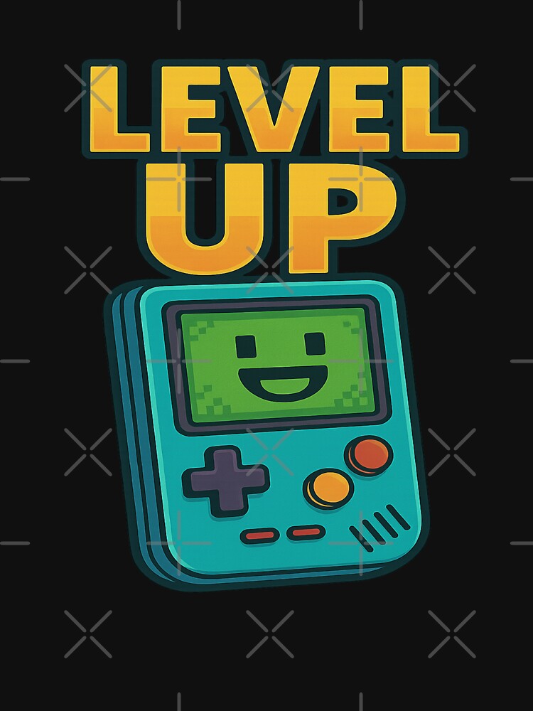 Level Up Retro Handheld Game Design by ArtbyCrystal