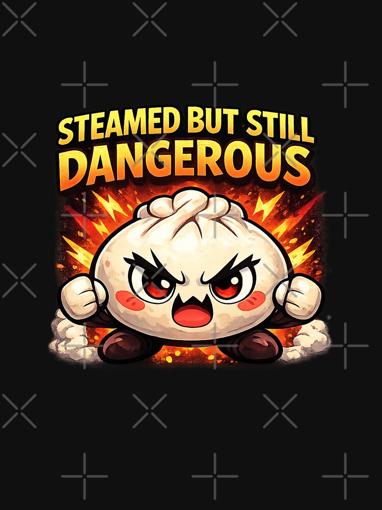 Steamed But Still Dangerous – Power Puff Bao Bun Anime Shirt by Kevin Shearer