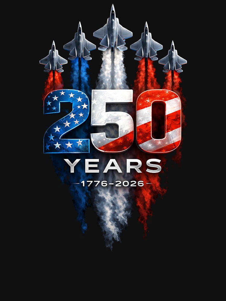 USA 250th Anniversary Patriotic Fighter Jets Design by CleanDecor