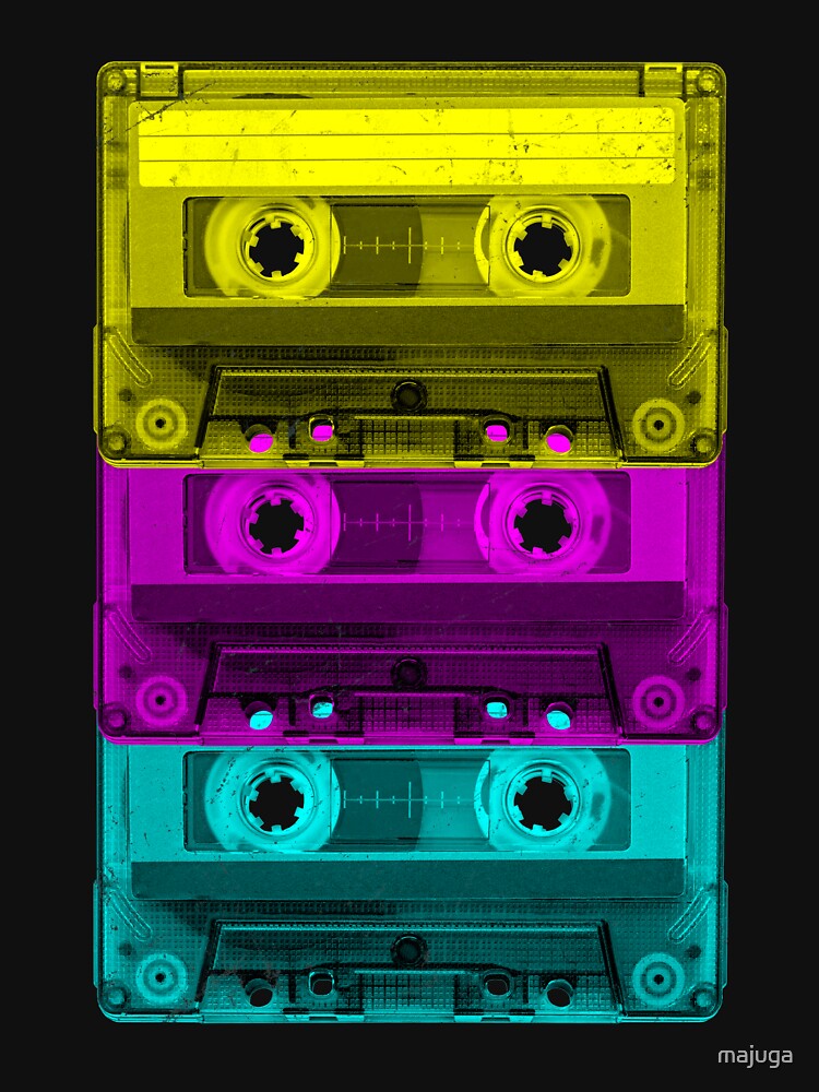 Cassette Tape Mixtape Vintage Retro Music 80s T-Shirt by majuga
