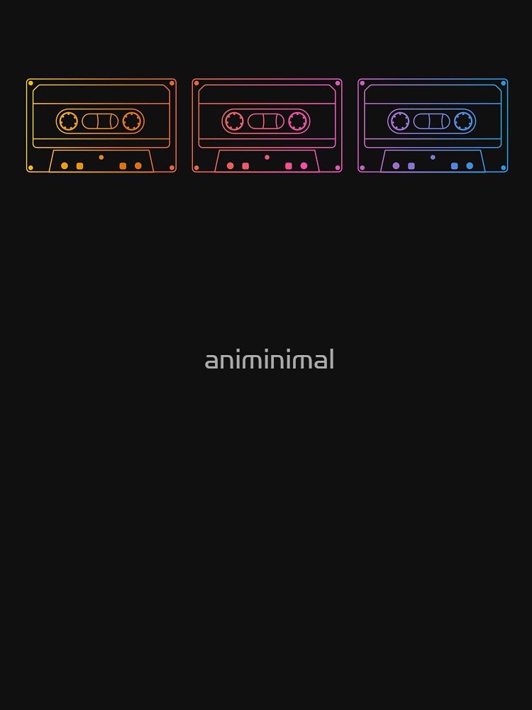 Dark Synth Wave Cassette Pattern by animinimal