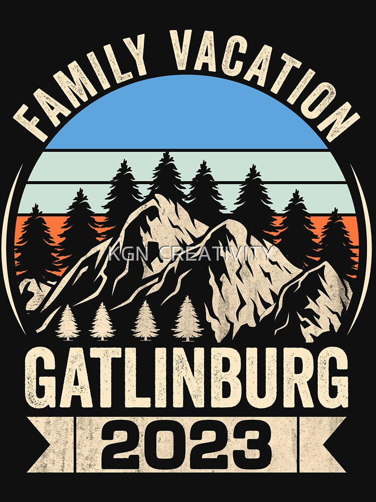 Tennessee Smoky Mountains Family Vacation Gatlinburg 2023 T-shirt by KGN  CREATIVITY