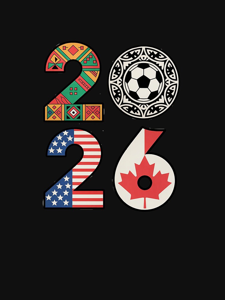 2026 Football Countries Design – USA, Canada & Mexico Inspired Art by Verycutethings