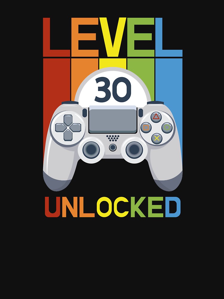 Level 30 unlocked Colorful Gamer Birthday by Art-of-Rory