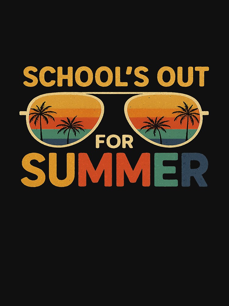 School’s Out for Summer Retro Sunglasses Design by AnastasiaBorer