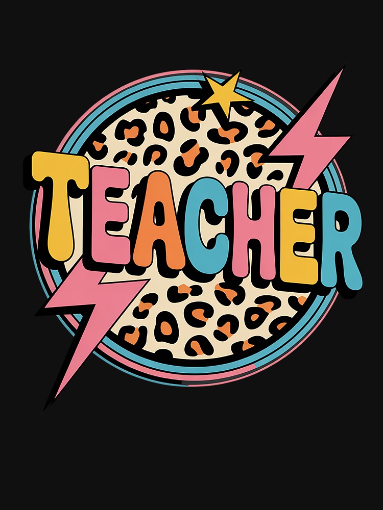 Leopard Teacher Happy First Day of School Teacher Men Women Kids by fferomananul