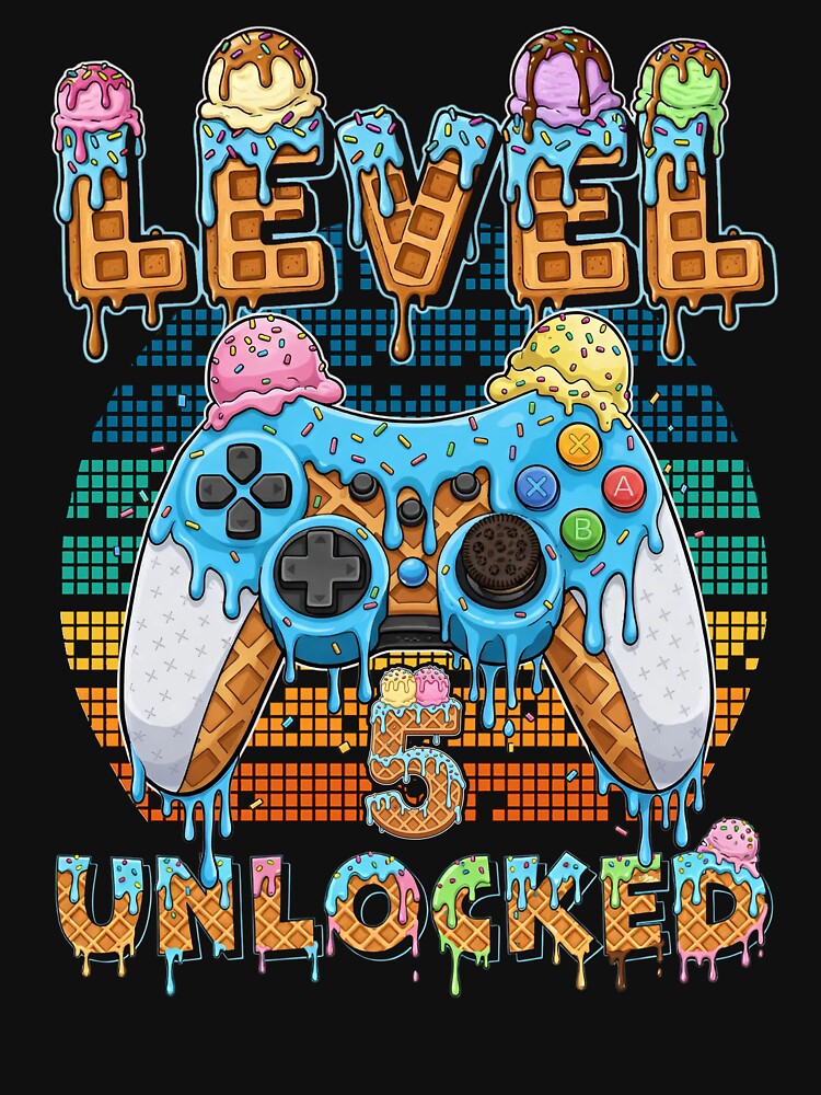 Level 5 Unlocked Gamer Birthday Shirt by LashondaGreen89