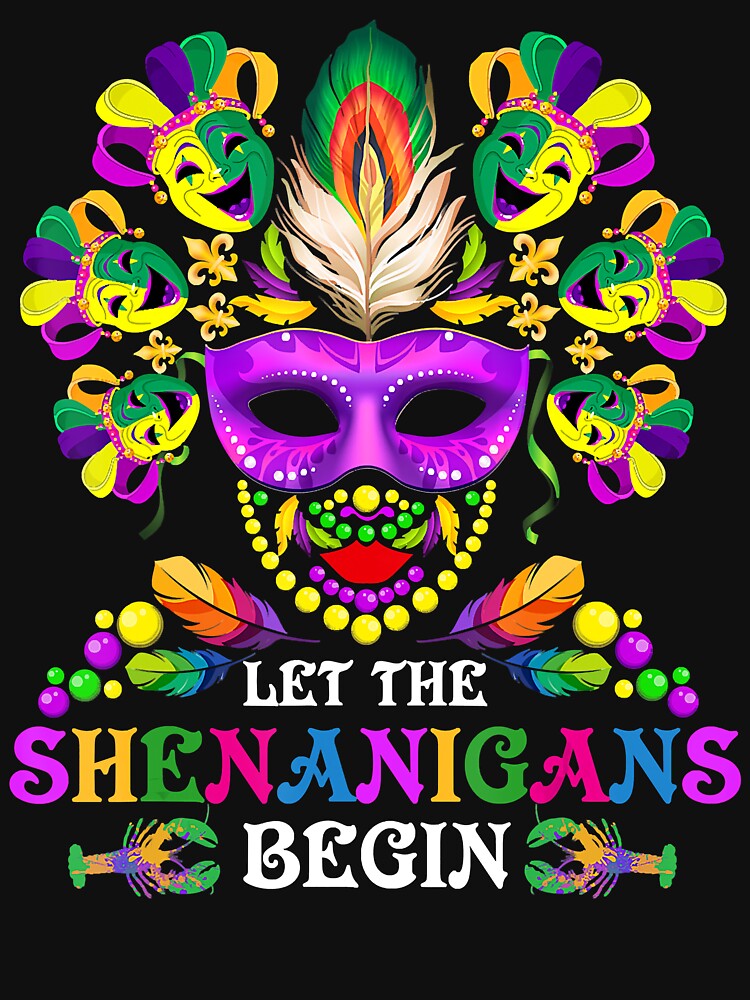 Beads Bling Mask Let The Shenanigans Begin Mardi Gras by BrandyBare