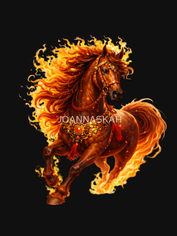 Fire Horse – Lunar Zodiac Fantasy Art by JOANNASKAH