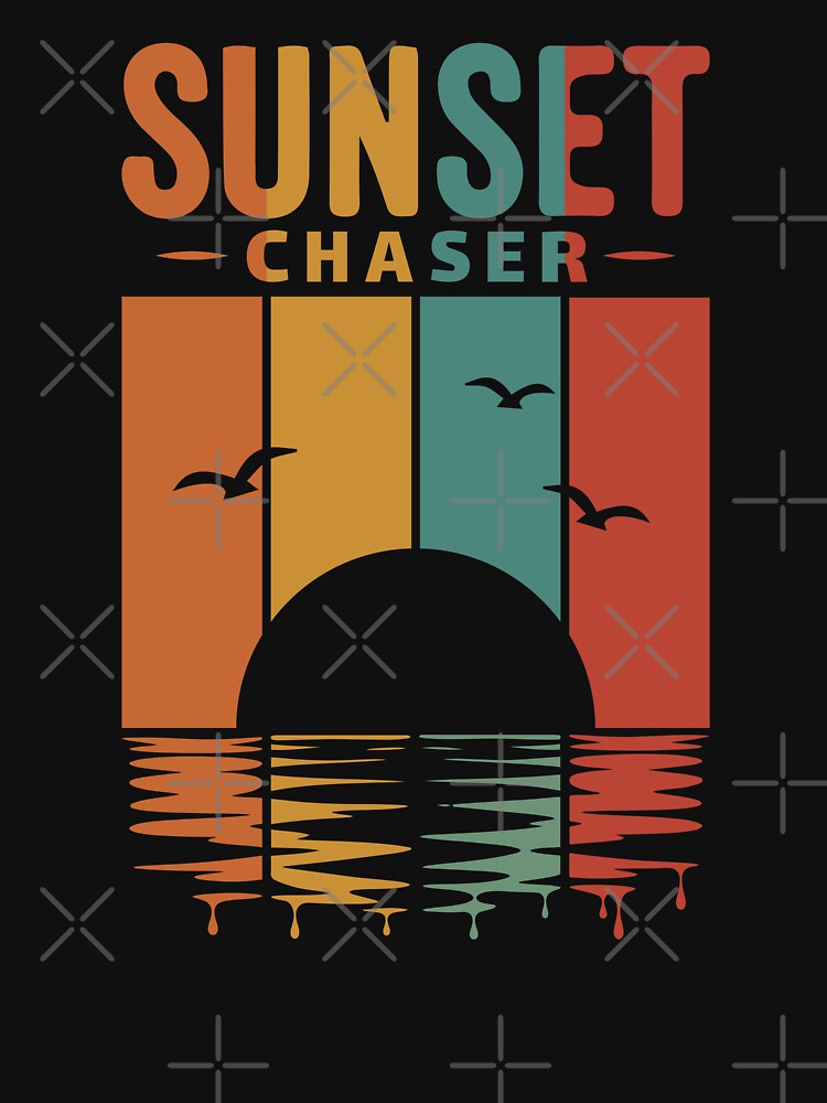 Sunset Chaser Retro Summer Beach Vacation by Design-wallet