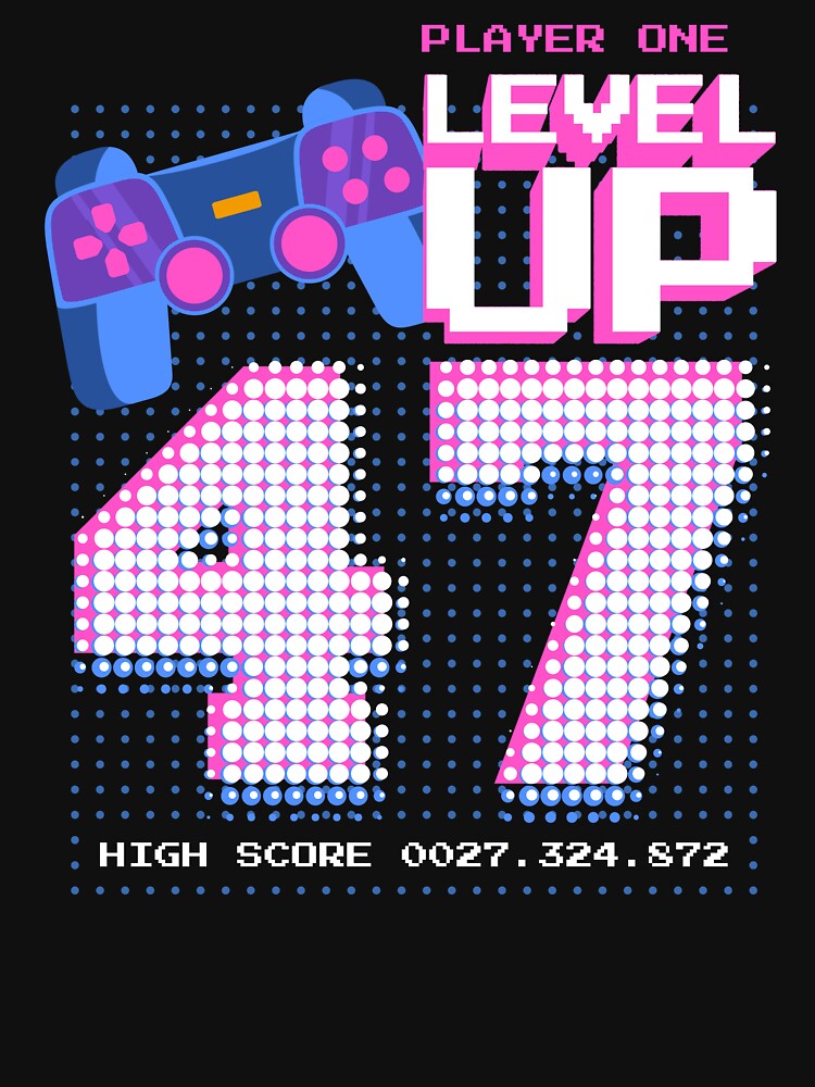 Player One Level Up 47 by patternprint1