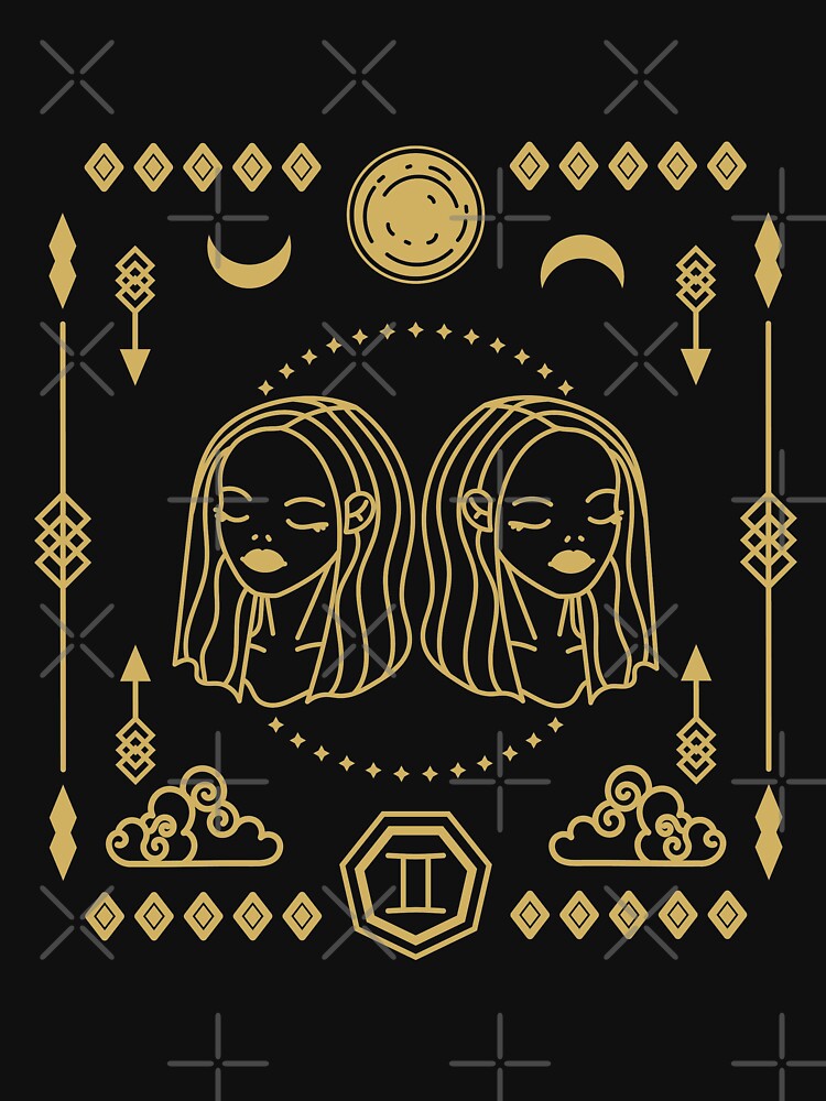 Gemini Star Sign in Gold by CrystalCrush